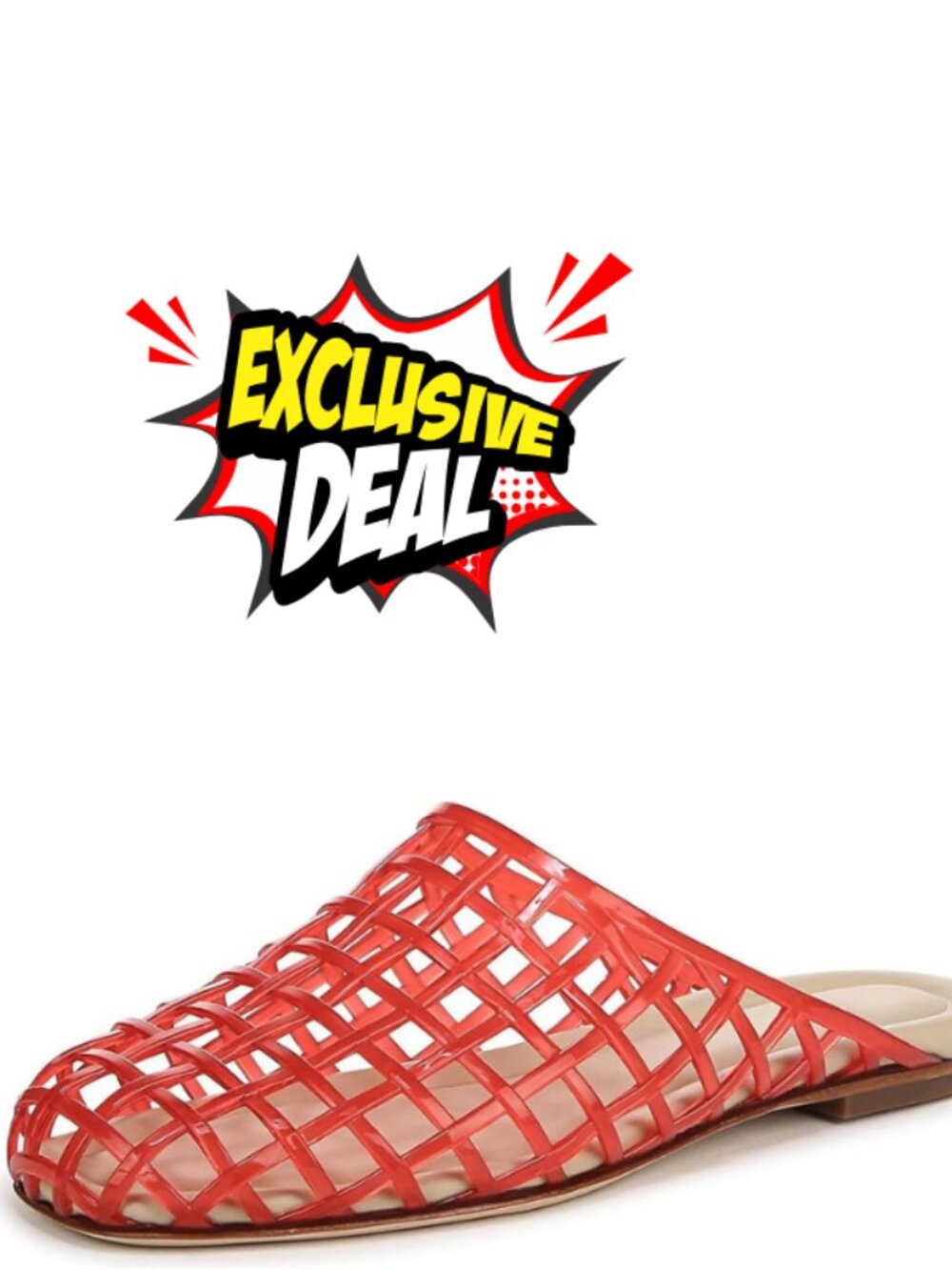 Women's Jelly Mesh Flat Sandals Closed Toe Slip On Slides